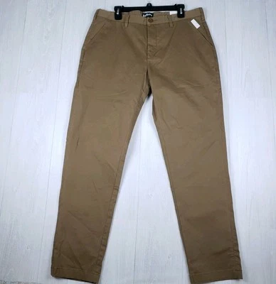 NEW Barbour Chino Pants Men's 36x32 Brown Flat Front Neuston Essential Preppy - Image 1 of 4