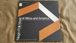 Negro Folk Music of Africa & America 1959 Folkways Mono LP w/ Booklet - Foto 1 di 6