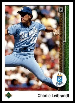 1989 Upper Deck #637 Charlie Leibrandt Kansas City Royals Baseball Card - Image 1 of 2