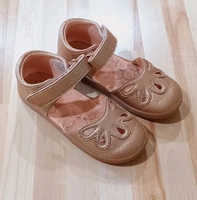 Livie And Luca Petal 2.0 Dew Drop Shoes Girl Size 11 Sandal Mary Jane Rose Gold - Image 1 of 4
