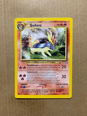 SPANISH Quilava 47/111 Neo Genesis - Uncommon Pokemon Card - EXCELLENT - Image 1 of 2