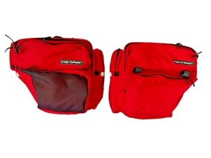 Nashbar Deluxe Pannier Bags Excellent Condition Red Bicycle Touring - Picture 1 of 20