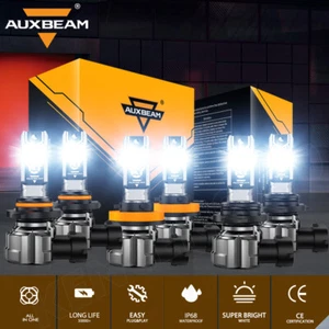 For Acura MDX 2004-2006 AUXBEAM 9005 H11 9006 LED Headlight Hi/Lo Fog Bulb 6500K - Picture 1 of 12