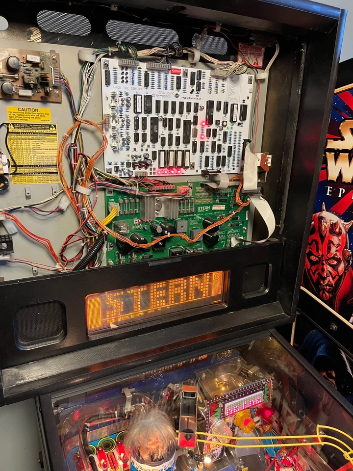 New Stern/Sega Whitestar CPU/Sound Boards -Extra Test points & Leds  520-5136-00 - Image 1 of 1