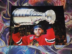 Foto firmata Patrick Kane Chicago Blackhawks 8x10 campione Stanley Cup - Foto 1 di 1