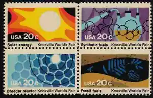 Scott #2006/9...20 Cent... World's Fair... Block of 4 In Order - Picture 1 of 1