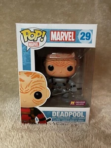 Funko Pop! Marvel - DEADPOOL (Unmasked) #29 - PX Previews Exclusive - Picture 1 of 4