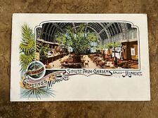(VTG) 1908 Schlitz Beer Palm Gardens Advertising Postcard Milwaukee Wisconsin