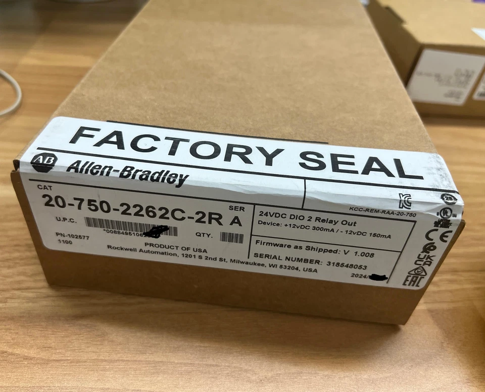 20-750-2262C-2R Series A PowerFlex 750 24V DC IO Option Module Comm Dual-Port - Image 1 of 1