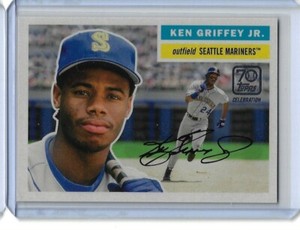 2021 Topps 70th Anniversary Celebration Ken Griffey Jr 1956 SP Through the Years