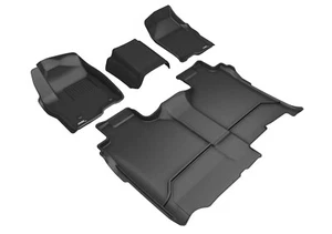 3D MAXpider Floor Mat For CHEVROLET SILVERADO 1500 CREW CAB 6-SEAT 2019-24 R1 R2 - Picture 1 of 5