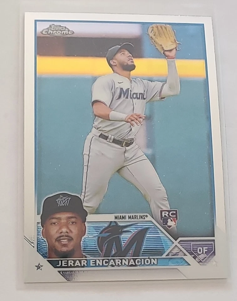 2023 Topps Chrome Jerar Encarnacion RC card #78 Marlins - Image 1 of 2