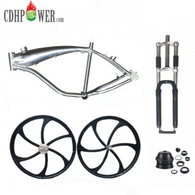 CDHPOWER 自行车油箱车架 2.4 升 & 26 英寸 Mag 车轮套装和电动自行车叉 — 第 1/4 张图片