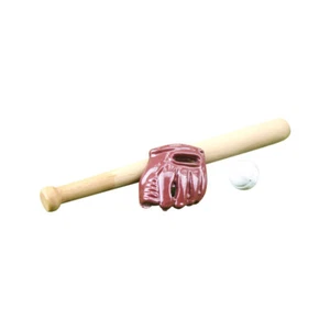 1Set Maßstab 1:12 Puppenhaus Miniatur Athlet Baseball Set Outdoor Sport Zubehör - Bild 1 von 7