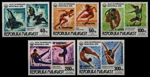 Madagascar 1976 - Mi-Nr. 822-826 ** - MNH - Olympia Montreal - Imagen 1 de 1