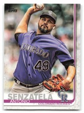 Antonio Senzatela 2019 Topps BASEBALL #181 Colorado Rockies