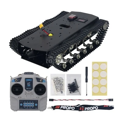 TS700 Tracked Robot Chassis Tank Metal w/ Motor Encoding Disk +Remote Controller - Image 1 of 4