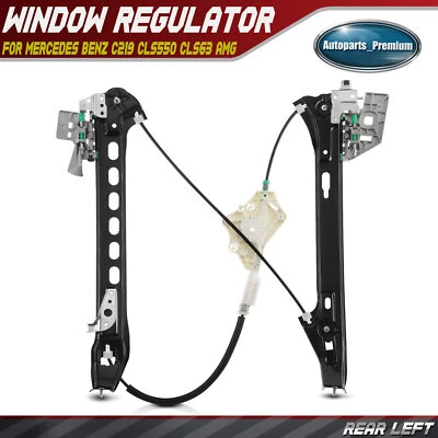 Window Regulator w/o Motor for Mercedes Benz C219 CLS550 CLS63 AMG Rear Left LH - Image 1 of 4