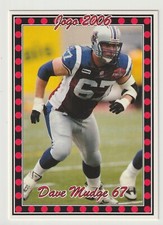 2006 Jogo CFL Dave Mudge Card #26 Montreal Alouettes Michigan State