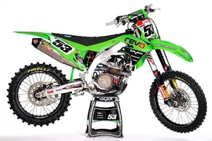 Enjoy Manufacturing Kawasaki Graphics Kit KX 125 250 2003 - 2008 Restyle, Revo S - Picture 1 of 5