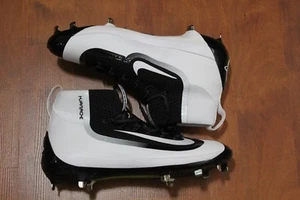 HERREN NIKE HUARACHE 2K FILTH MID ELITE BASEBALL METALL STOLLEN SCHWARZ WEISS 749359-010 - Bild 1 von 1