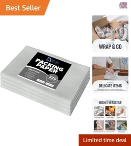 Made in the USA - 320 Sheet Newsprint Packing Paper for Safe Shipping & Storage - Picture 1 of 8