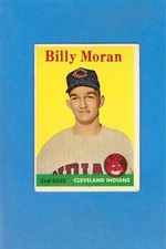 1958 Topps #388 Billy Moran Indians EX Crease-Free