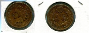 1869 INDIAN HEAD PENNY FINE 1193R - Picture 1 of 1