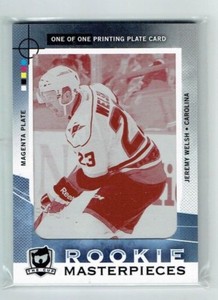 12-13 UD Upper Deck The Cup  Jeremy Welsh  1/1  Printing Plate  Rookie 