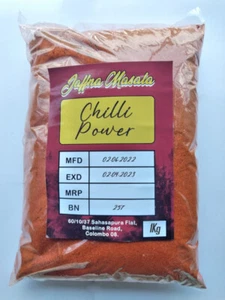 100% Ceylon Dried Hand made ground Red Chilli Powder High Quality Pure Organic - Picture 1 of 7
