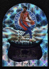 JOEL EMBIID CASE HIT /25 SP Purple Sno Globe 2020-21 Panini Crown Royale 76ers