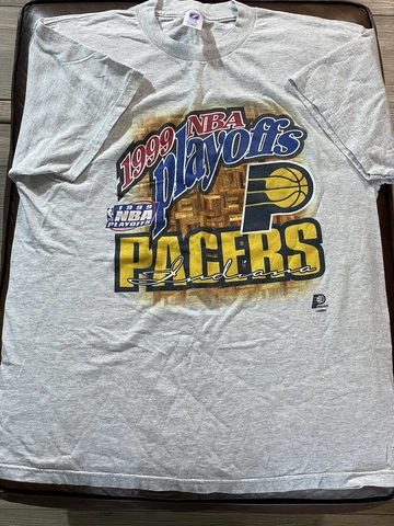 Vintage Indiana Pacers 1999 Nba Finals T Shirt Logo 7 Size XL A+ Condition Rare Cover