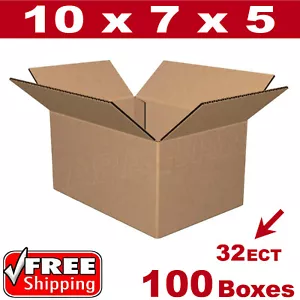 100-10x7x5 Kartons Versandverpackung Versandbox 32ECT Wellpappe - Bild 1 von 1