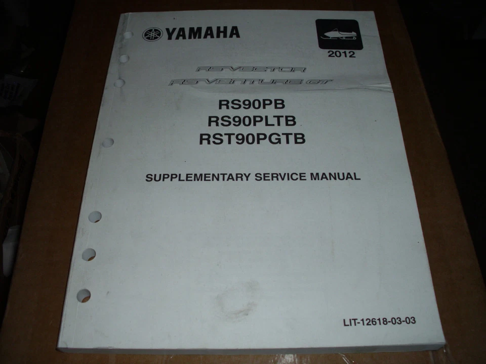 Yamaha Snowmobile RS Vector RS Venture GT 2013 manual de servicio complementario usado Foto 1 de 1