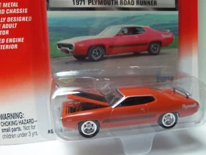 2002 JL Mopar Muscle Series 1971 Plymouth Road Runner - MONMC - Scala 1/64 - Foto 1 di 5