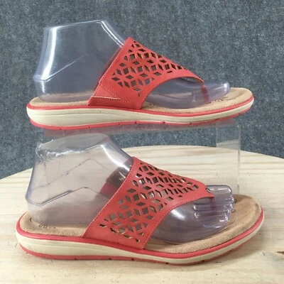 Sandalias Naturalizer Mujer 8M Tanga Sinny Chanclas Rosa Imitación Cuero Corte Láser Foto 1 de 4