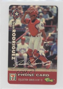 1996 Classic/Sprint 7 Eleven Phone Cards Ivan Rodriguez #8 HOF