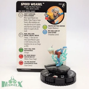 Heroclix X-Men: Rise and Fall set Speed Weasel #066 Chase figure w/card! - Picture 1 of 1
