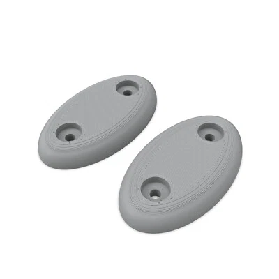 Par de placas de eliminación de parasol Jeep Liberty 2002-2007 en blanco Foto 1 de 2