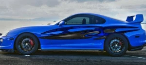 Ripped Metal Full Color Car Vinyl Design, Tribal Car wrap, 3D Tribal Car Vinyl  - Foto 1 di 12