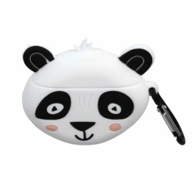 panda  Silicone Earphone Case With Carabiner Clip Fits Most Wireless Headphones - Image 1 of 4