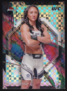 2024 Topps Finest UFC Common Checkerboard Refractor Carla Esparza #75 - Bild 1 von 2