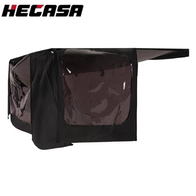 Black Soft Top Kit W/Tinted Windows & Steel Bracket For Jeep Wrangler YJ 87-95 Foto 1 de 4