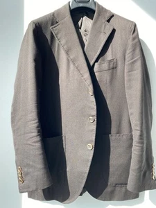 Orazio Luciano Sakko, Handgefertigt in Neapel, Größe 48, Virgin Wool, Marrone - Bild 1 von 12