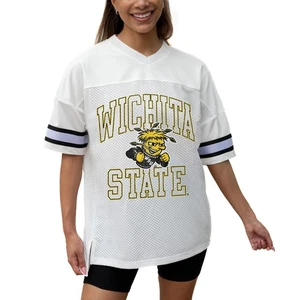 Damen Gameday Couture weiß Wichita State Shockers ikonische Oversized Mode - Bild 1 von 5
