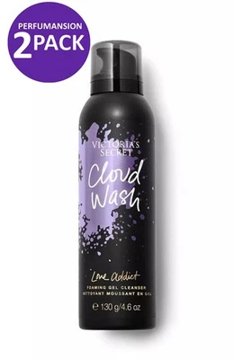 2 Victoria's Secret LOVE ADICT Cloud Wash Gel Limpiador en Espumoso 4.6 fl. oz. Foto 1 de 2