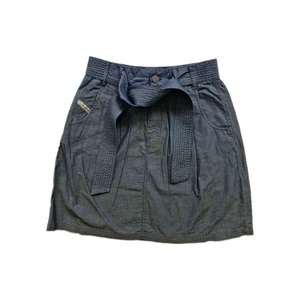 Diesel Denim Division Womens Blue Belted Utility Pockets Short Skirt. Size 25. - Picture 1 of 16