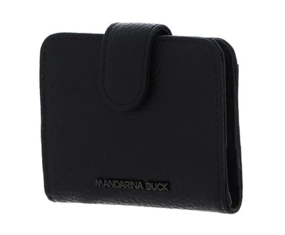 MANDARINA DUCK étui pour carte de crédit Mellow Leather Card Case Nero - Photo 1/4