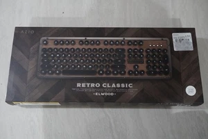 Azio Retro Classic Wireless Mechanical Keyboard Elwood Finish BT USB - Picture 1 of 3