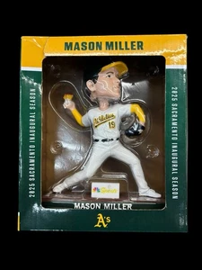 Brand New 2025 Mason Miller Bobblehead Oakland Sacramento Athletics A's - Picture 1 of 2